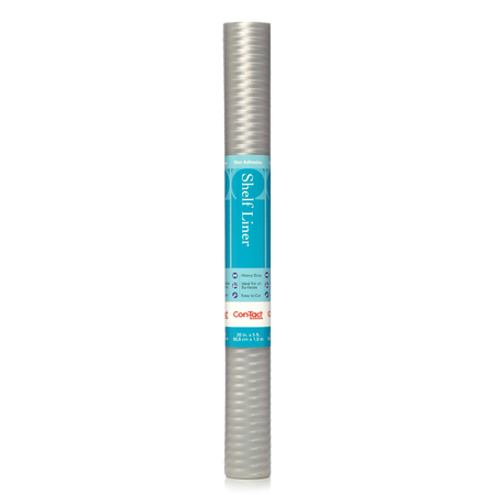 CON-TACT BRAND Shelf Liner, Clear Herringbone 20"x5 Ft., PK6 05F-C5T40-06